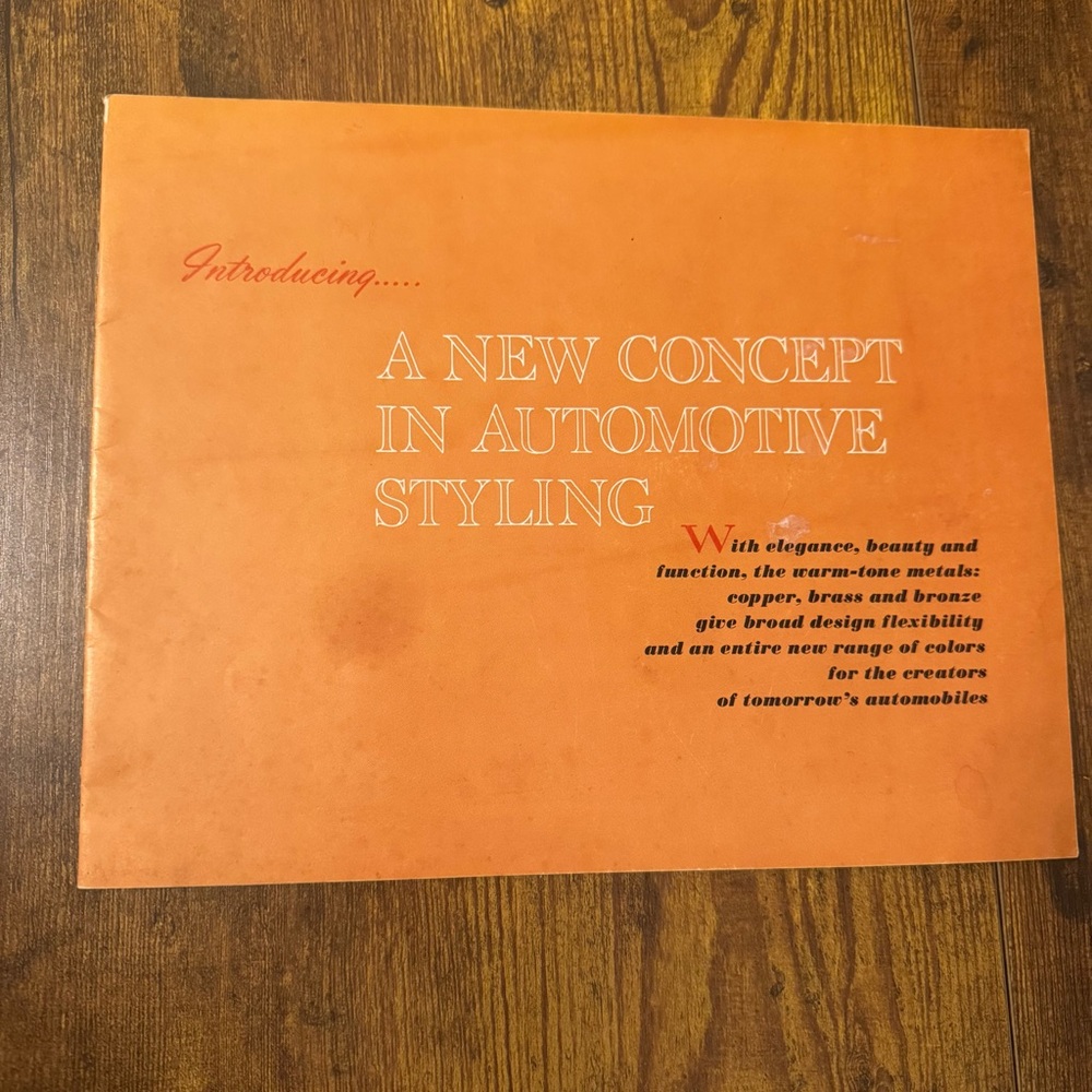 Orange Automotive Styling Concept Poster